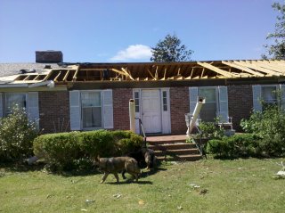house after tornado